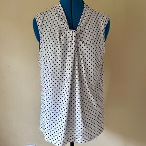 Tommy Hilfiger Polka Dot Sleeveless Top, NWTT